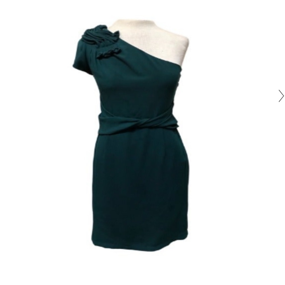 MM Couture One-Shoulder Dress